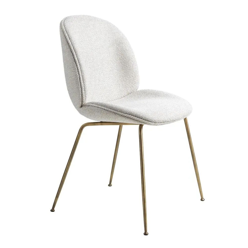 Upholstered Dining Chair - Safire, Brass Base image