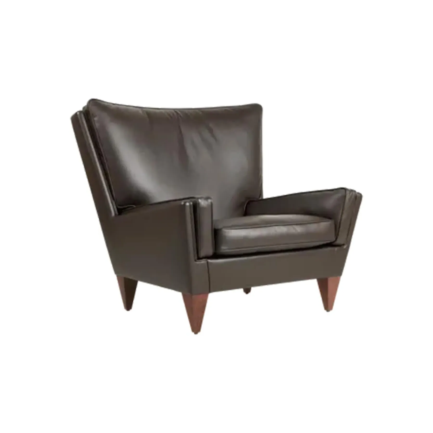V11 Lounge Chair - Coffee, Smooth Leather image