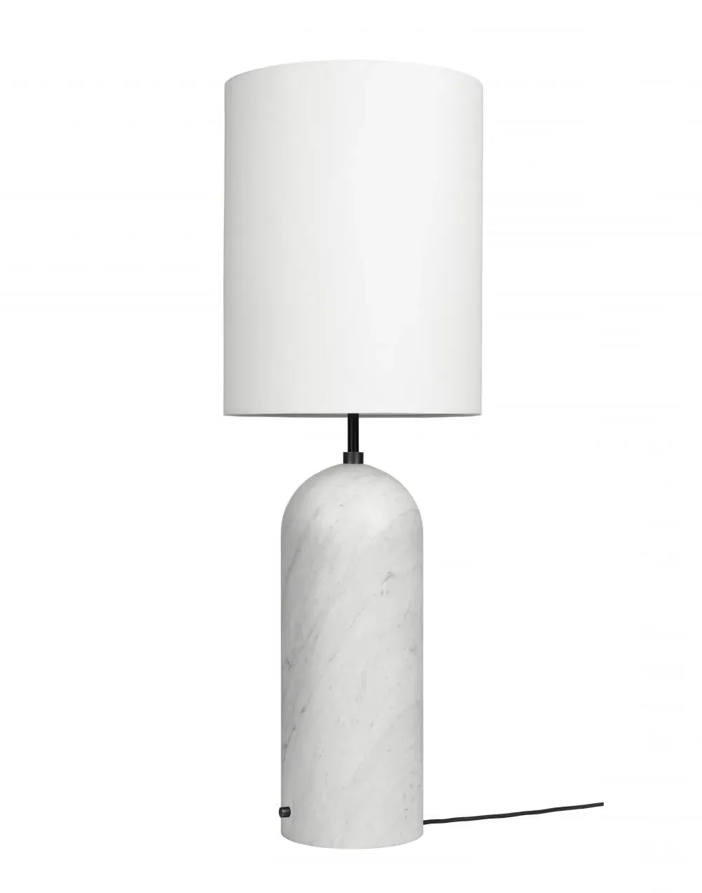 XL Floor Lamp Tall Shade - White, Marble