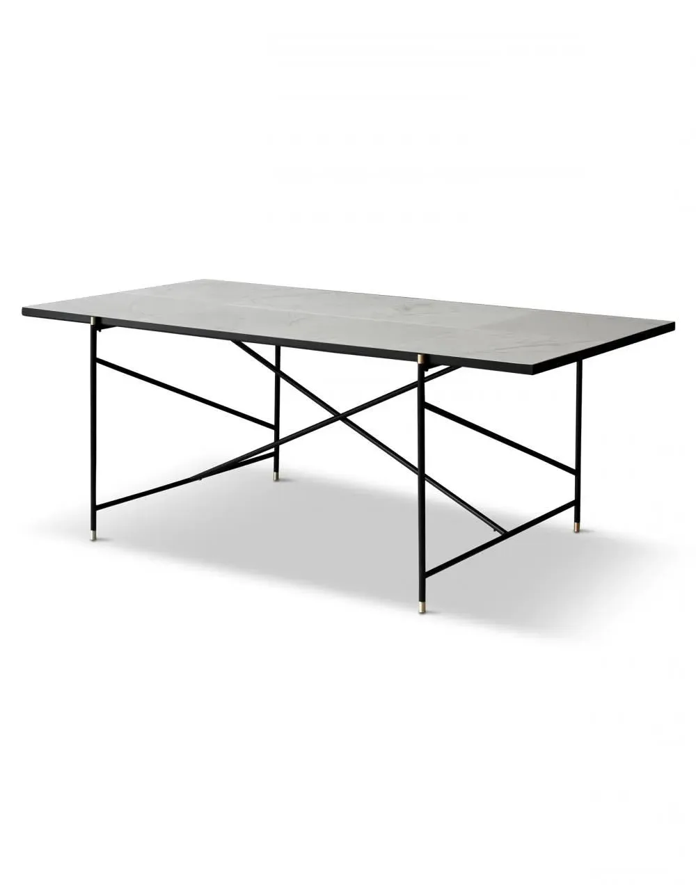 Handvark 185 Rectangular Dining Table - Green, Marble