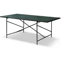 Handvark 185 Rectangular Dining Table - Green, Marble