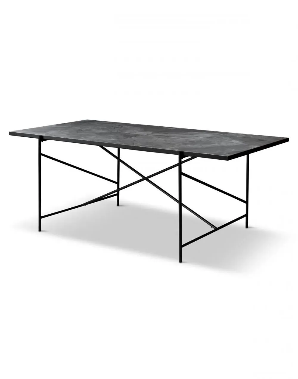 Handvark 185 Rectangular Dining Table - Grey, Marble