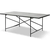 Handvark 185 Rectangular Dining Table - White, Marble