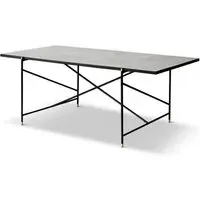 Handvark 185 Rectangular Dining Table - White, Marble