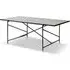 Handvark 185 Rectangular Dining Table - White, Marble