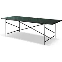 Handvark Rectangular Dining Table 230 - Green, Marble