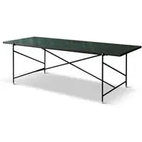 Handvark Rectangular Dining Table 230 - Green, Marble