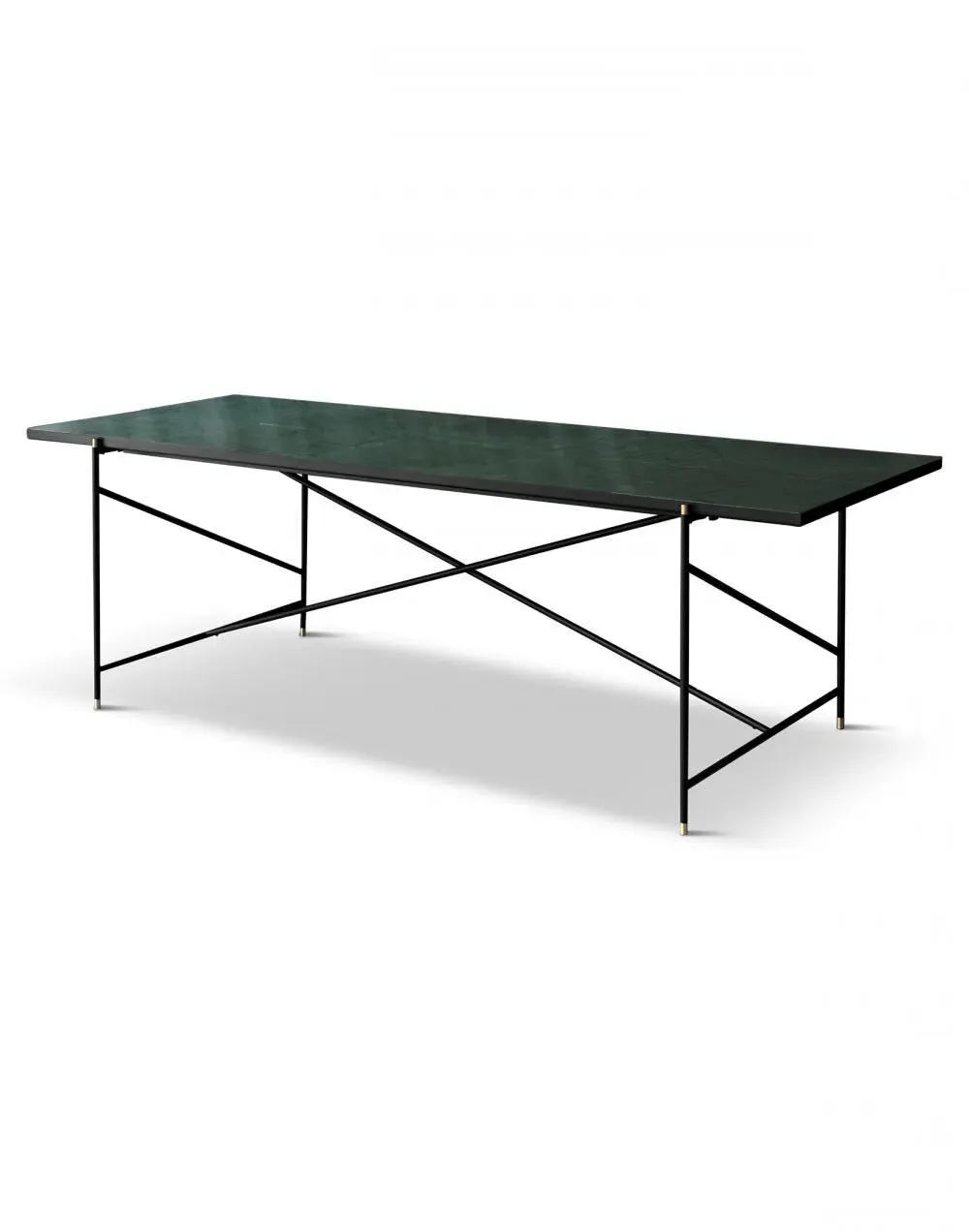 Handvark Rectangular Dining Table 230 - Green, Marble