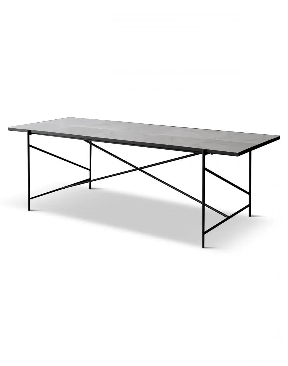 Handvark Rectangular Dining Table 230 - White, Marble