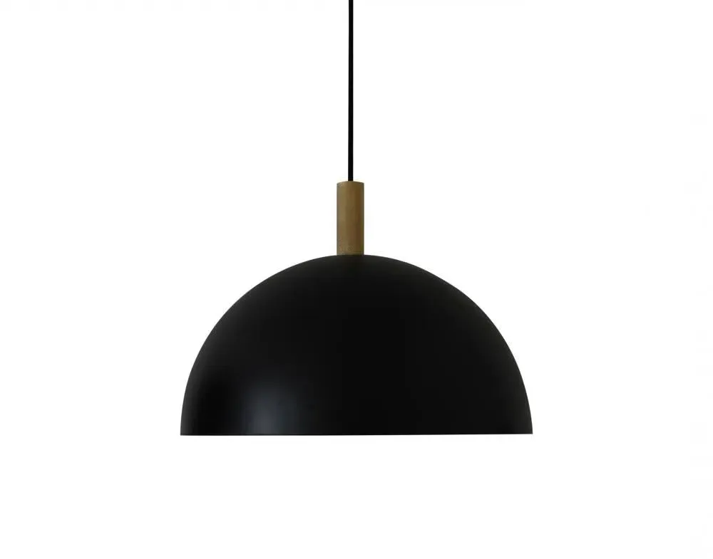 Small Studio Pendant Light - Black, Brass