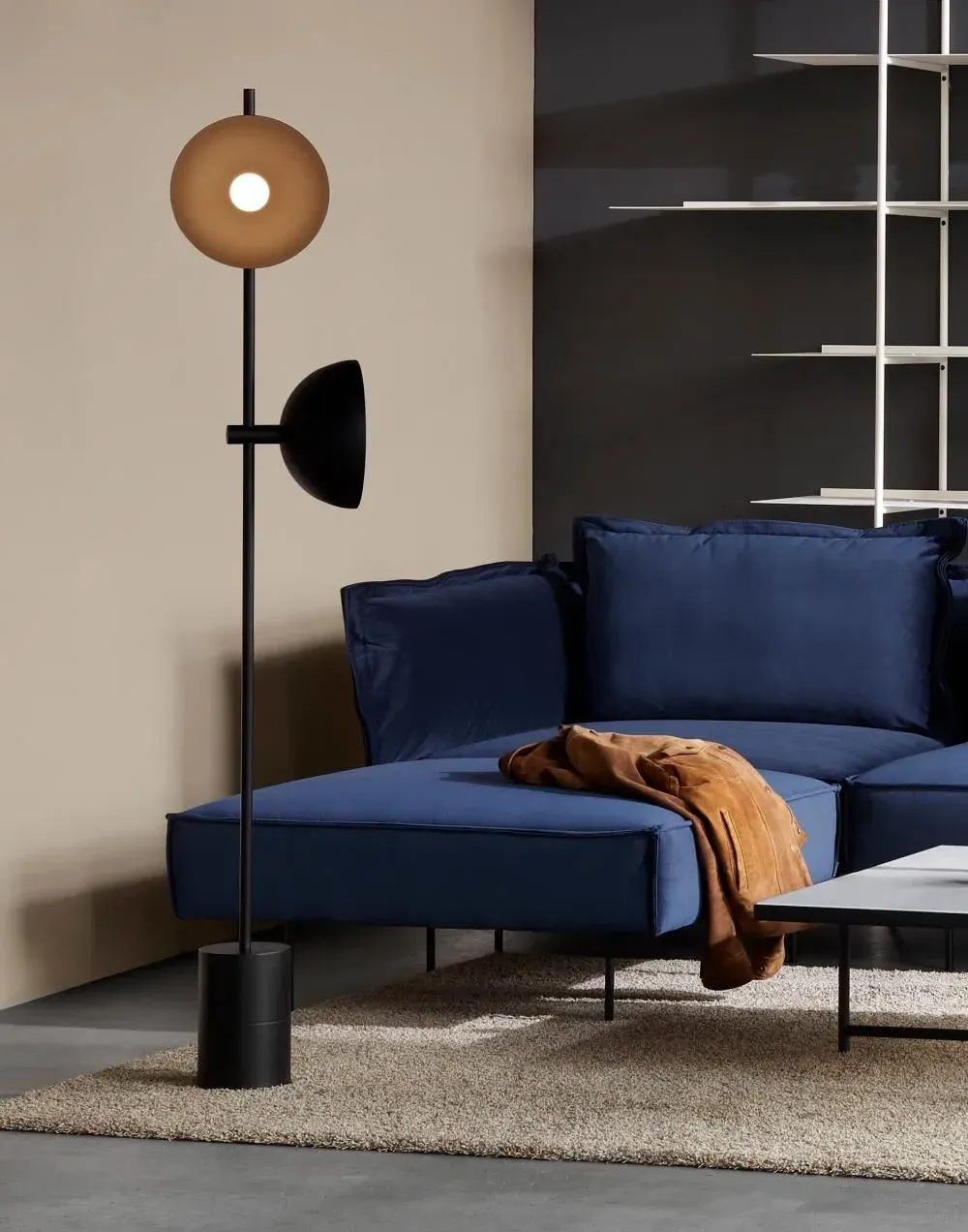 Studio Floor Lamp - Black, Brass