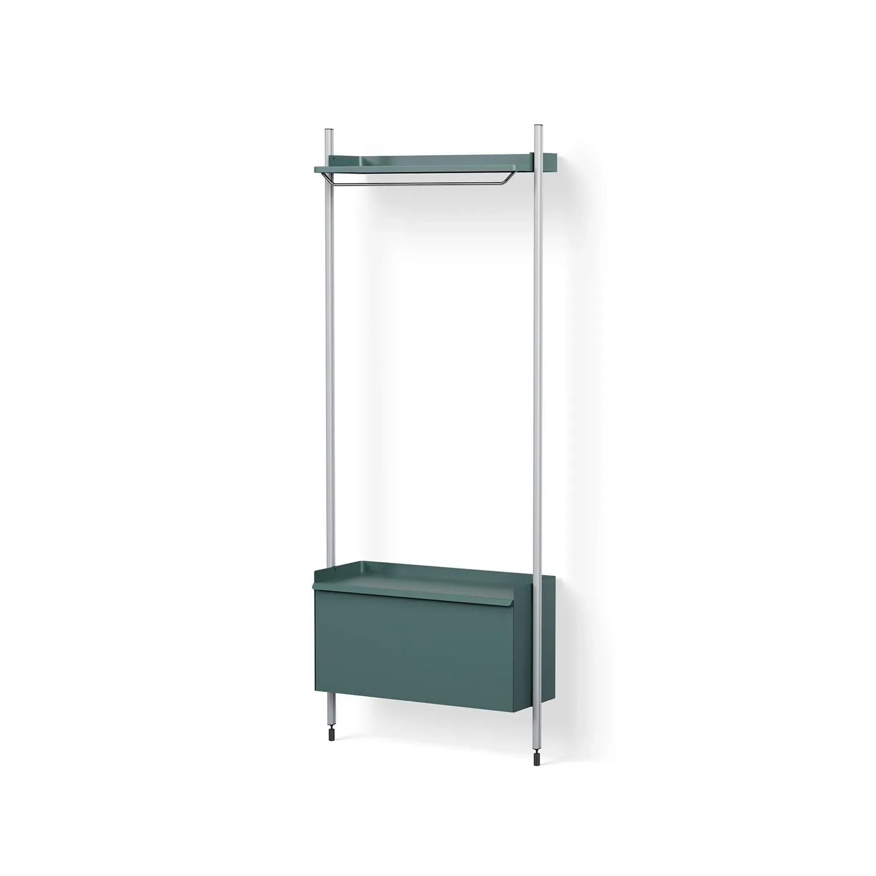 1 Column Storage System - Blue, Aluminium