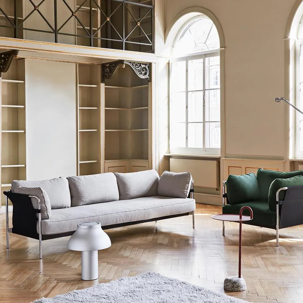 1-Seater Sofa with Flat-Pack - Black, Linen