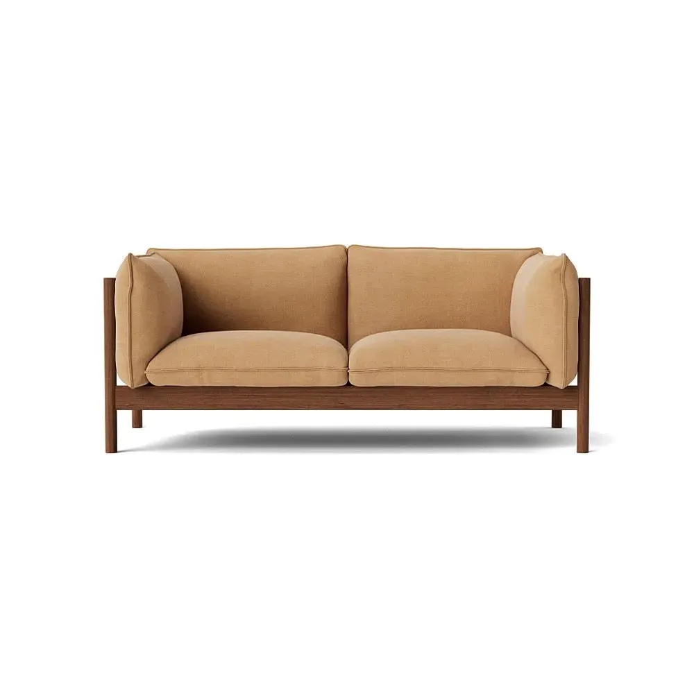 2-Seater Sofa with FSC Frame - Linara, Walnut image