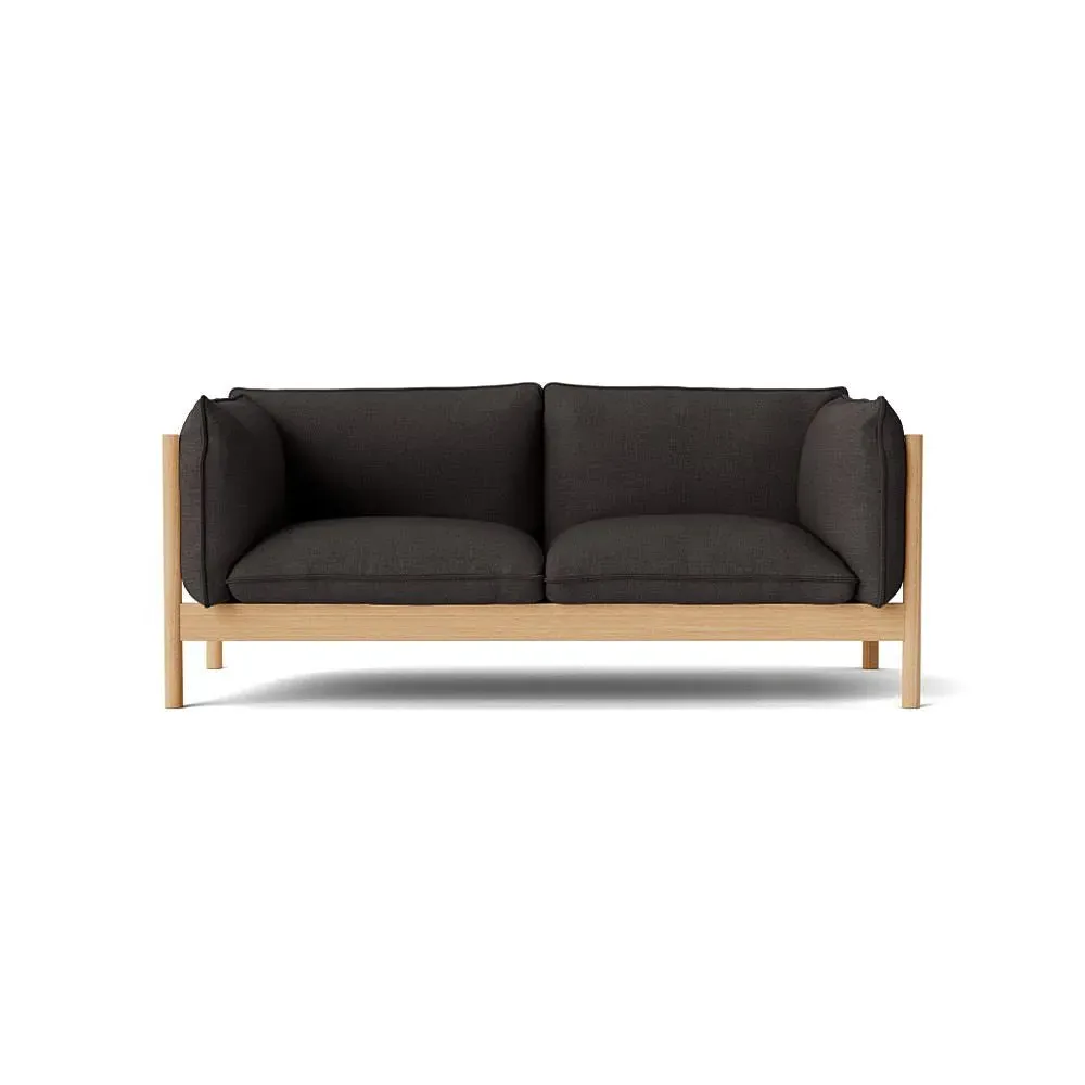2-Seater Sofa with FSC Frame - Oak
