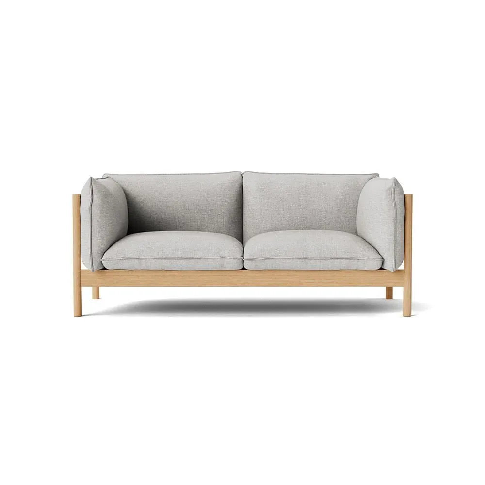2-Seater Sofa with FSC Frame - Oak