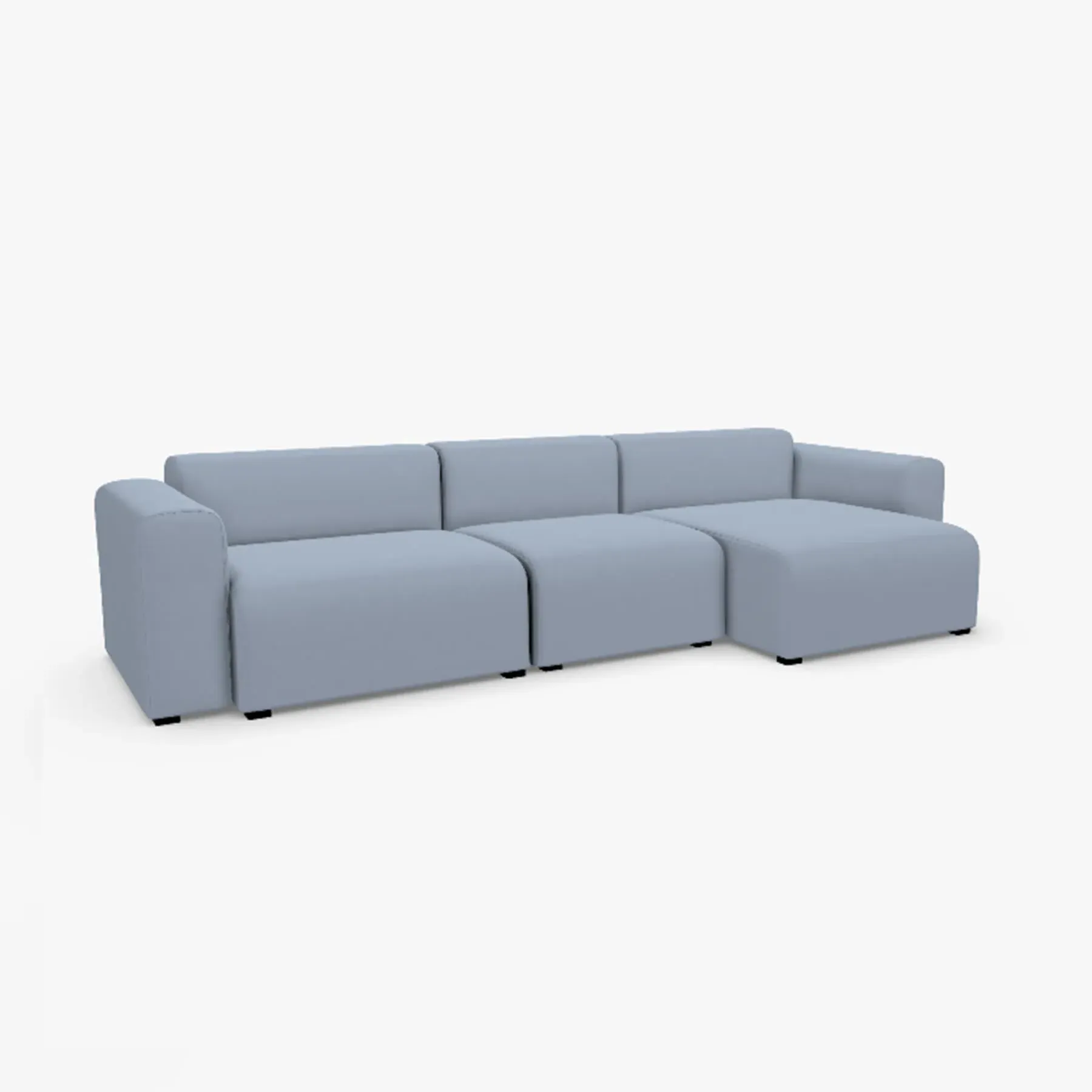 2-Seater Sofa with Low Armrest - Left, Fabric image