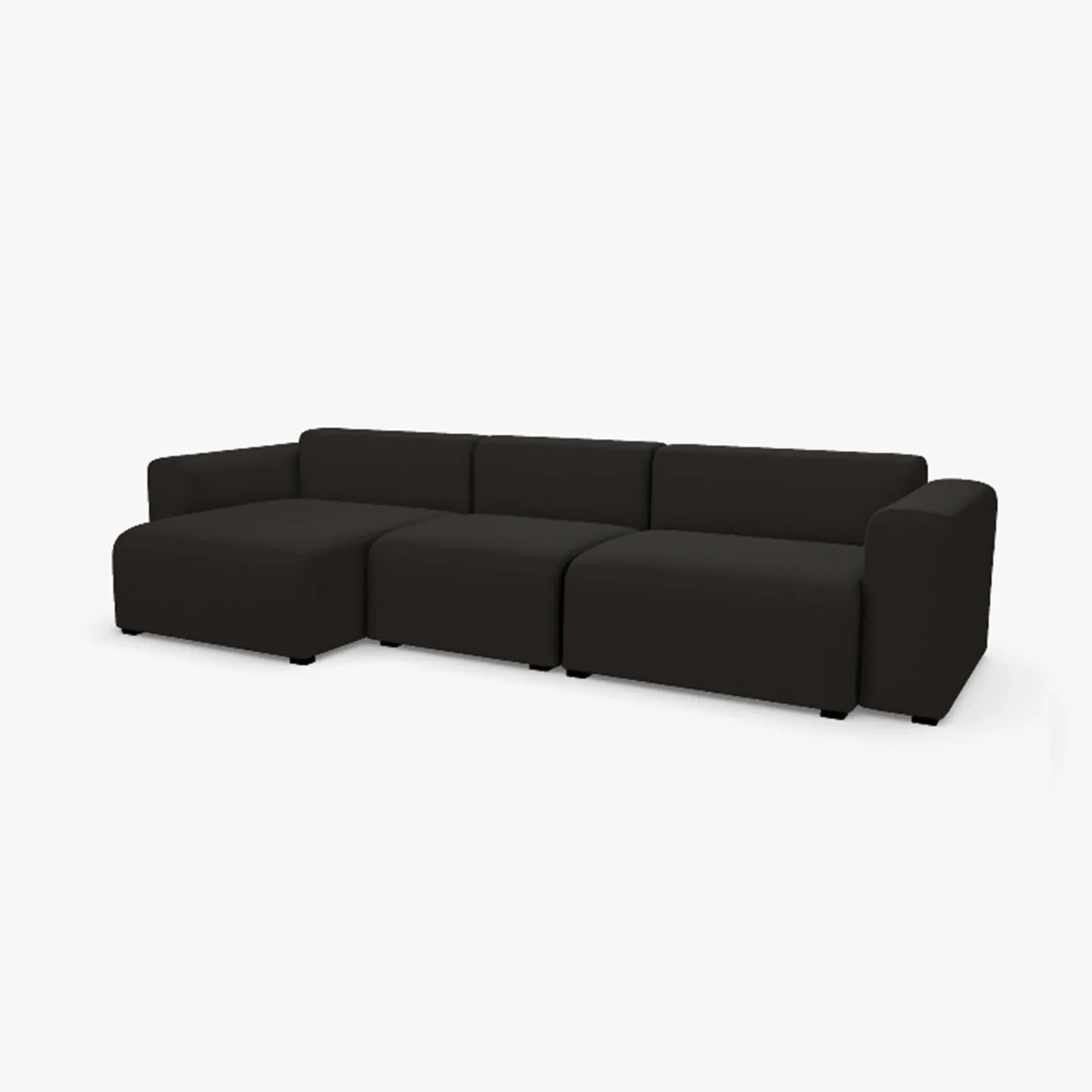 2-Seater Sofa with Low Armrest - Right Config