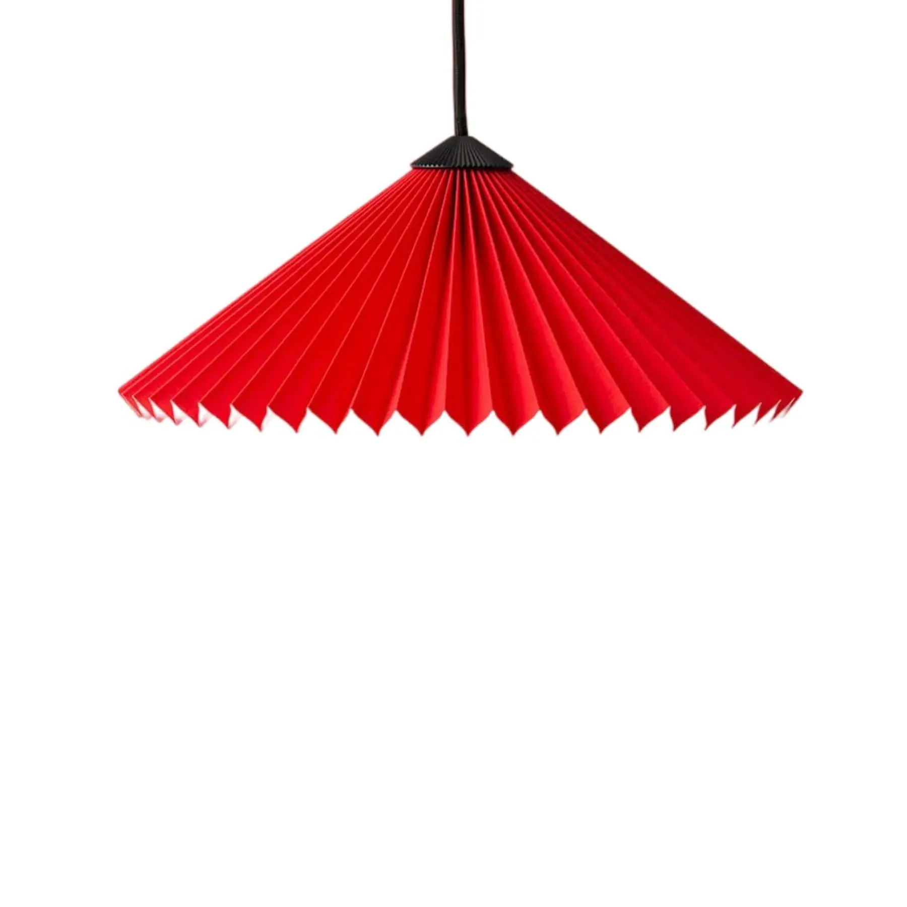30cm Pendant Light with Curved Design - Red