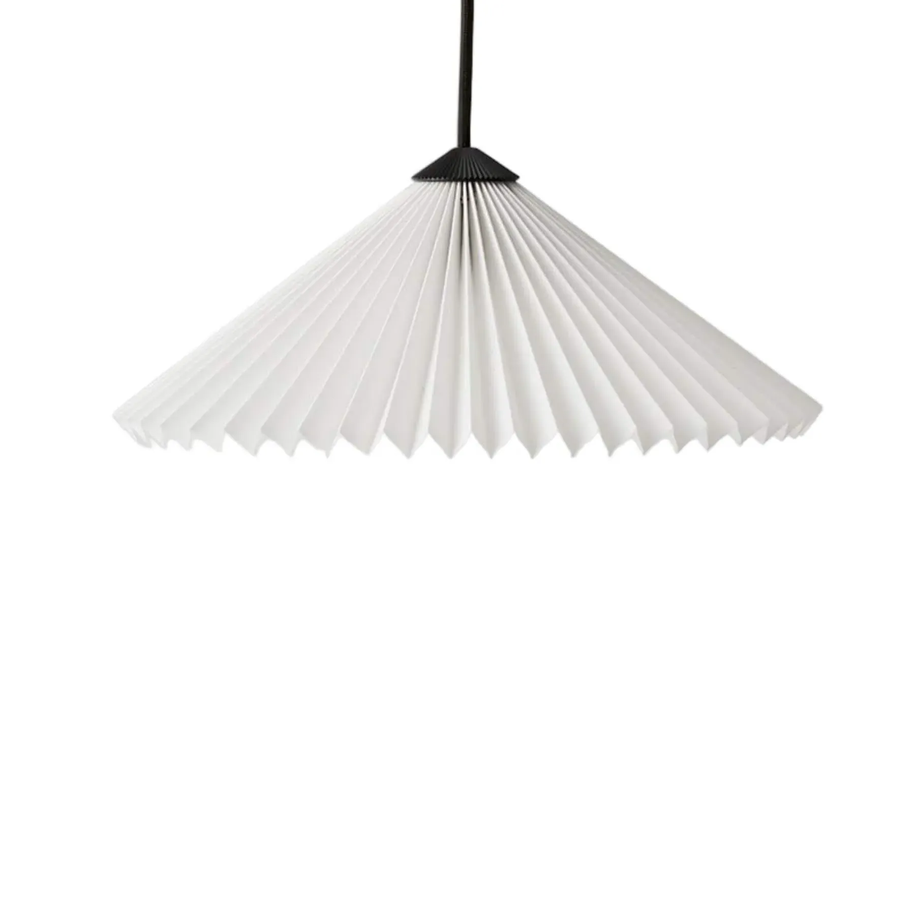 30cm Pendant Light with Curved Design - White