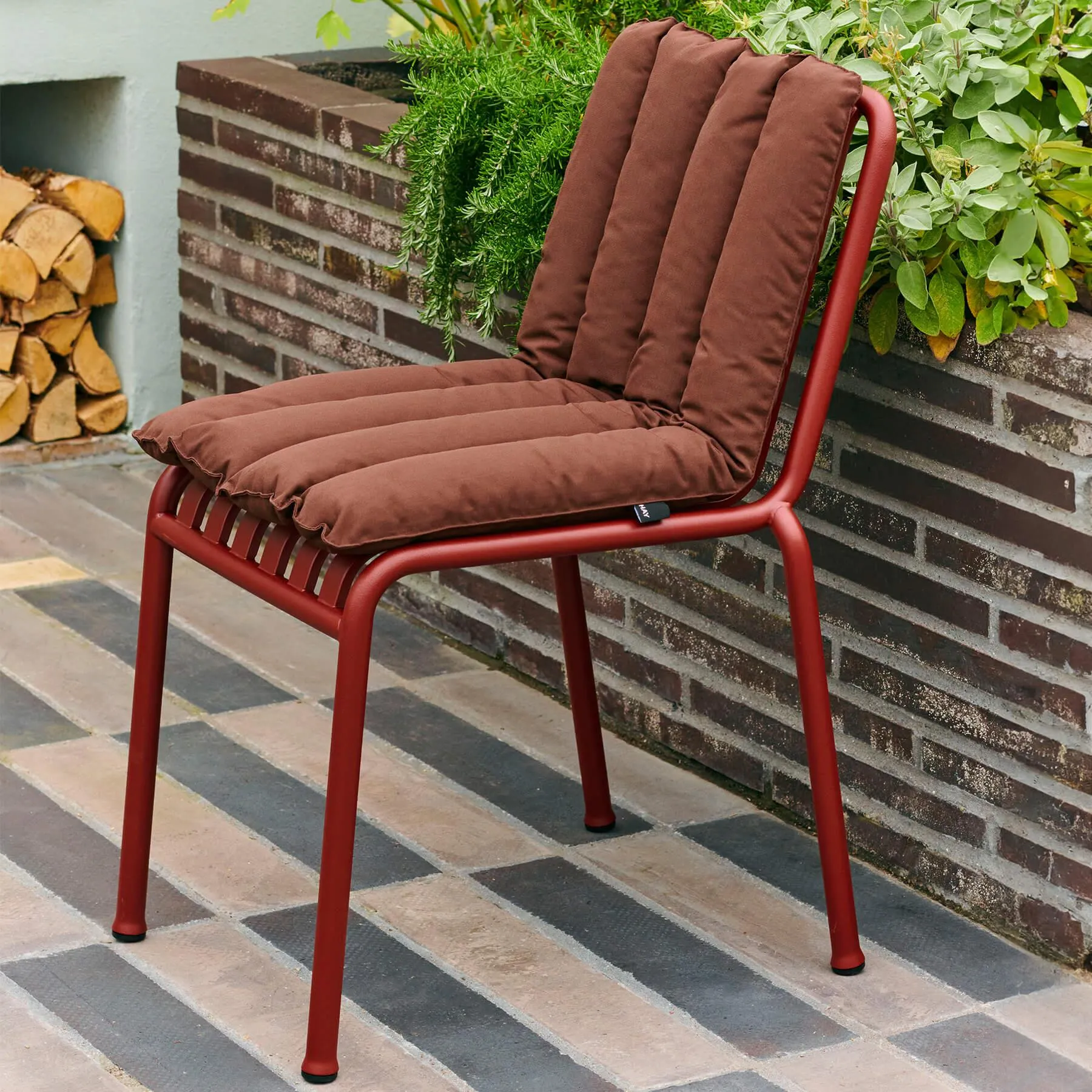 4-Piece Garden Cushion Set - Iron Red