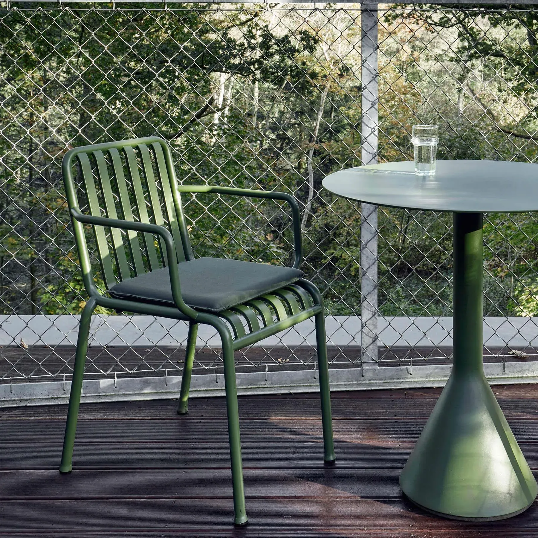 4-Piece Garden Cushion Set - Sky Grey