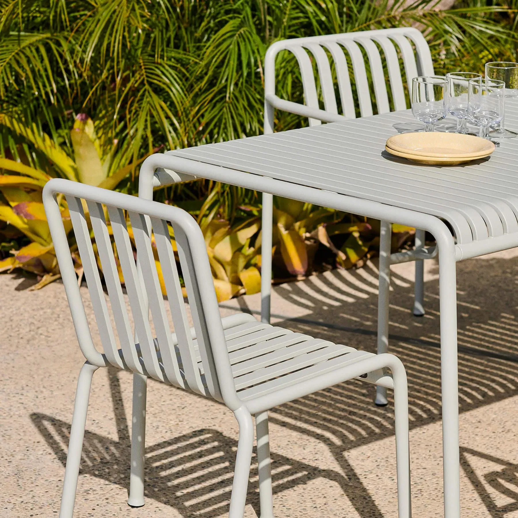 5-Piece Dining Set with Armchairs - Olive, Steel