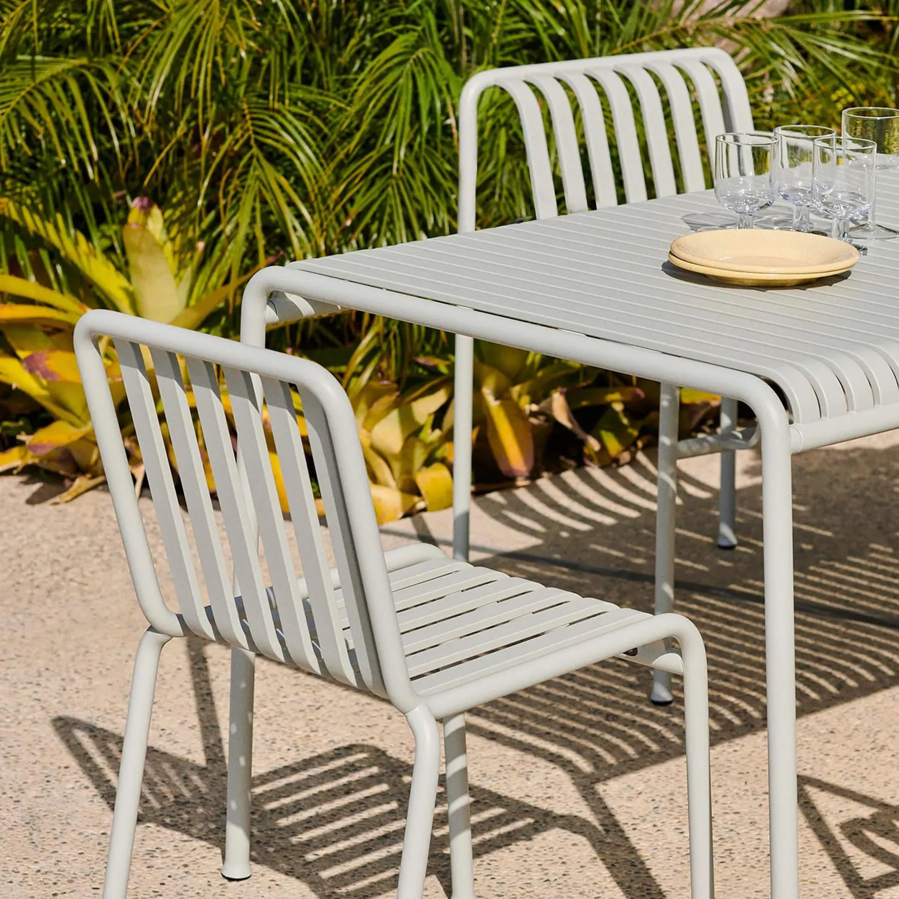 5-Piece Dining Set without Arms - Iron Red, Steel