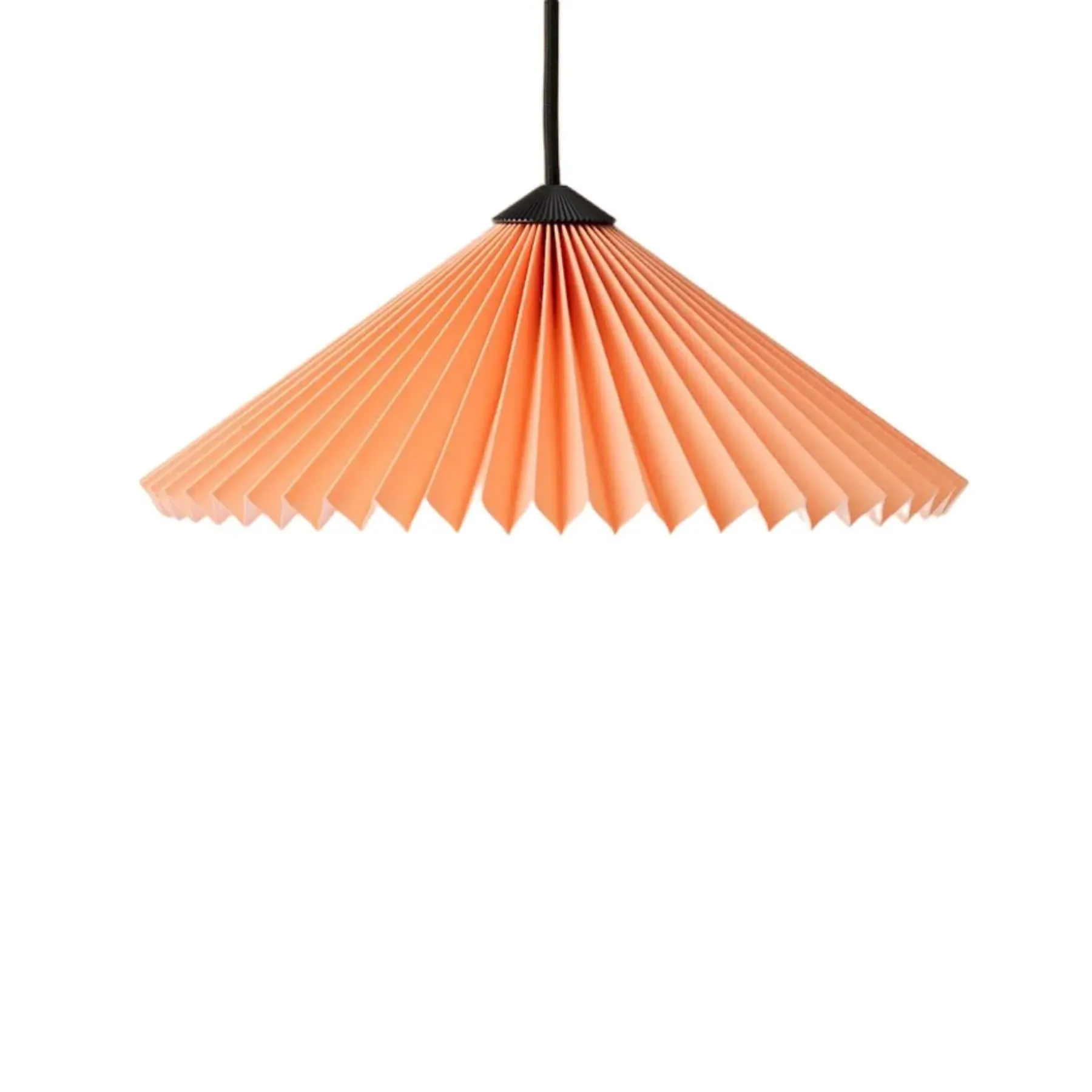 50cm Pendant Light with Curved Design - White