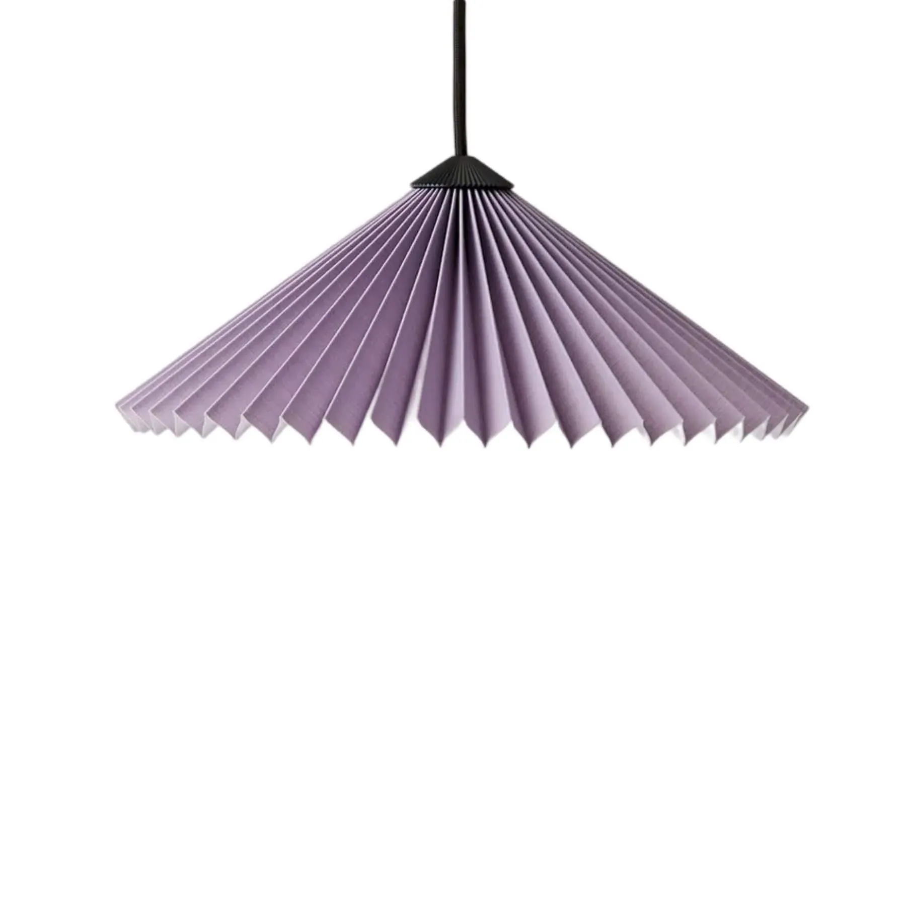 50cm Pendant Light with Curved Design - Yellow