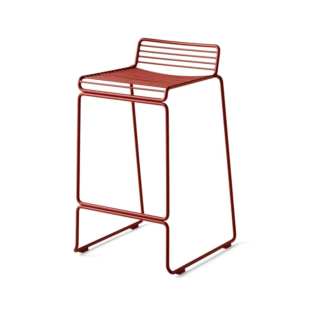 65cm Wire Bar Stool - Rust, Steel