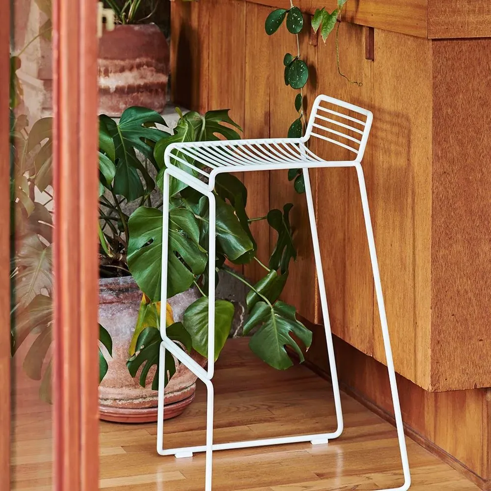 75cm Bar Stool with Sledge Base - Grey Steel