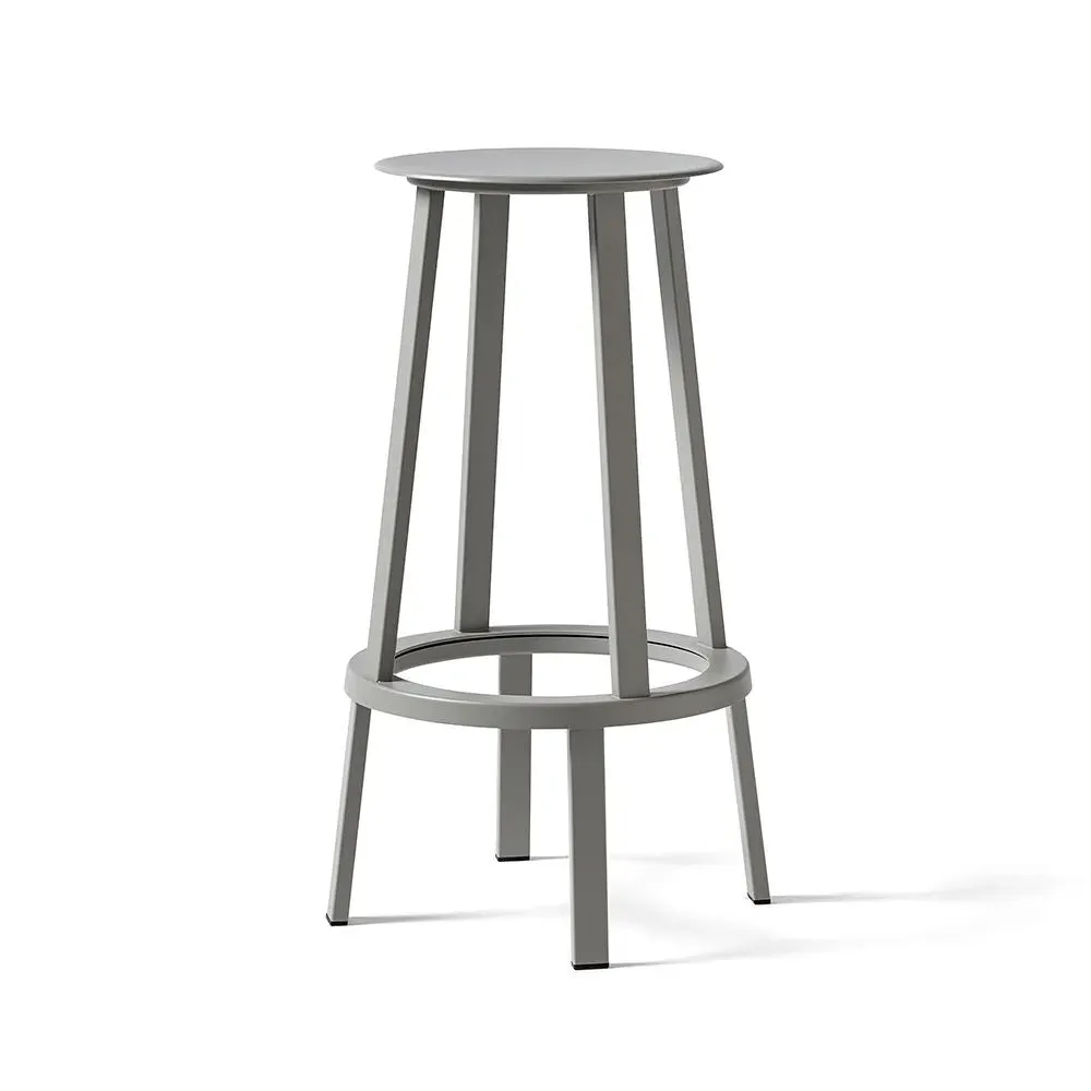 76cm Swivel Bar Stool - Grey, Steel
