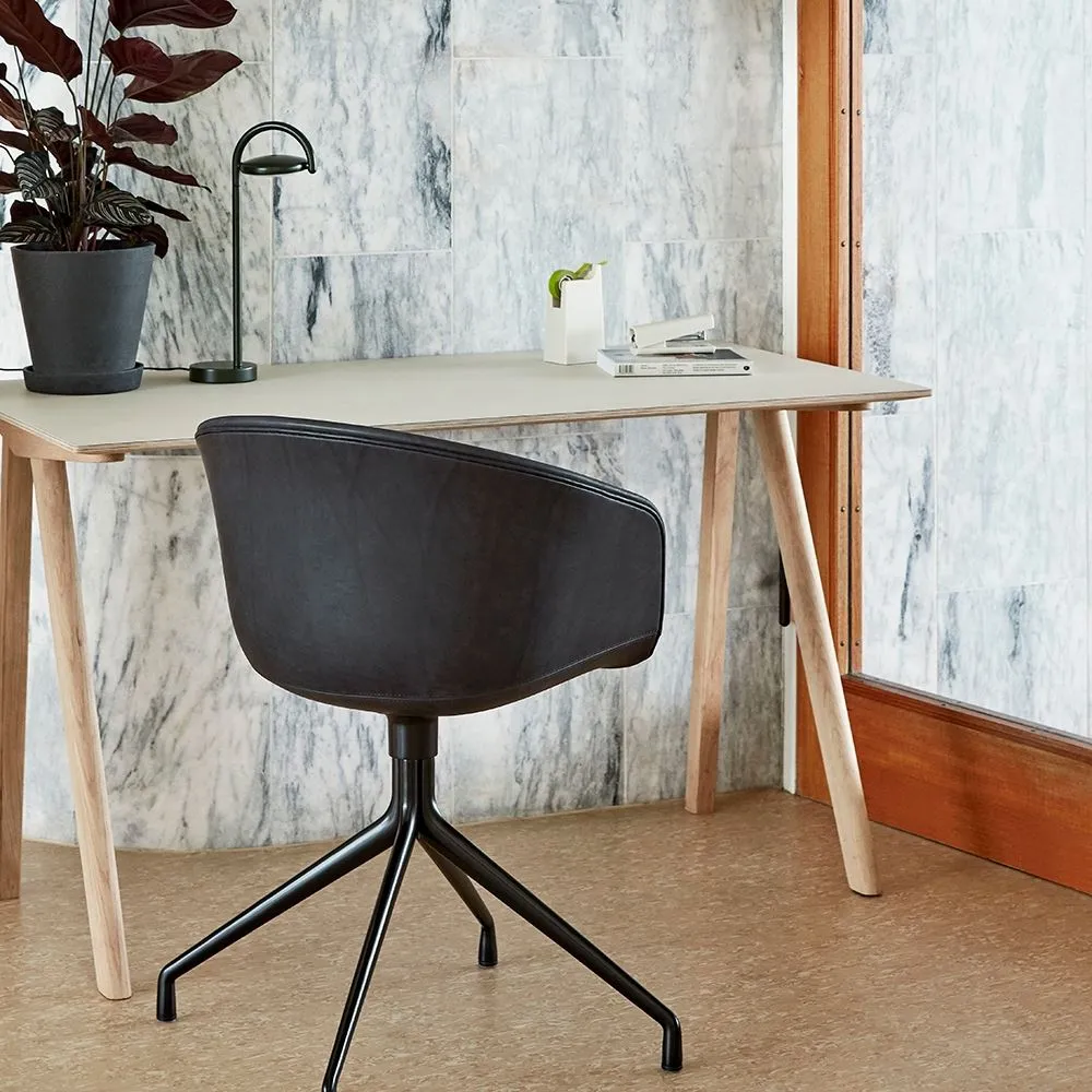 About A Chair 21 Swivel Dining Chair - Hallingdal 130, Aluminium