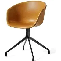 About A Chair 21 Swivel Dining Chair - Sense Cognac, Aluminium
