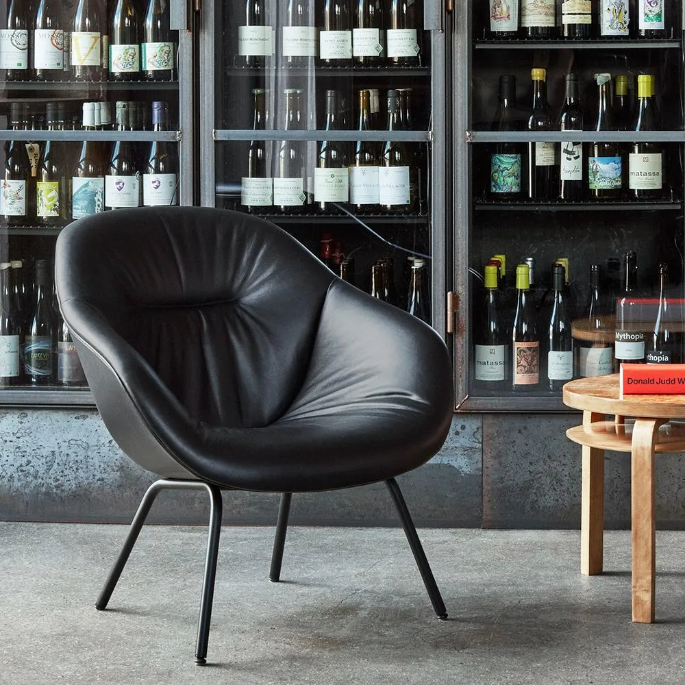 About A Lounge Chair 87 Soft - Black, Steel
