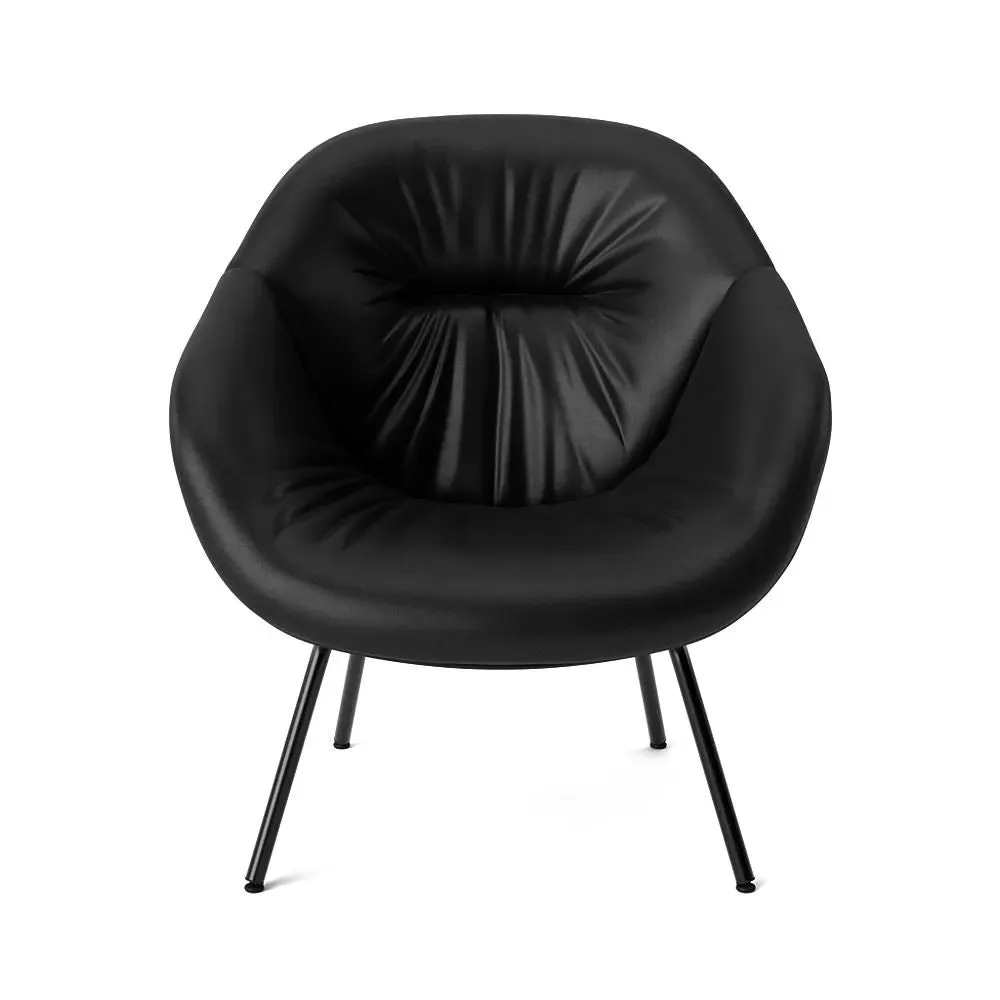 About A Lounge Chair 87 Soft - Black, Steel