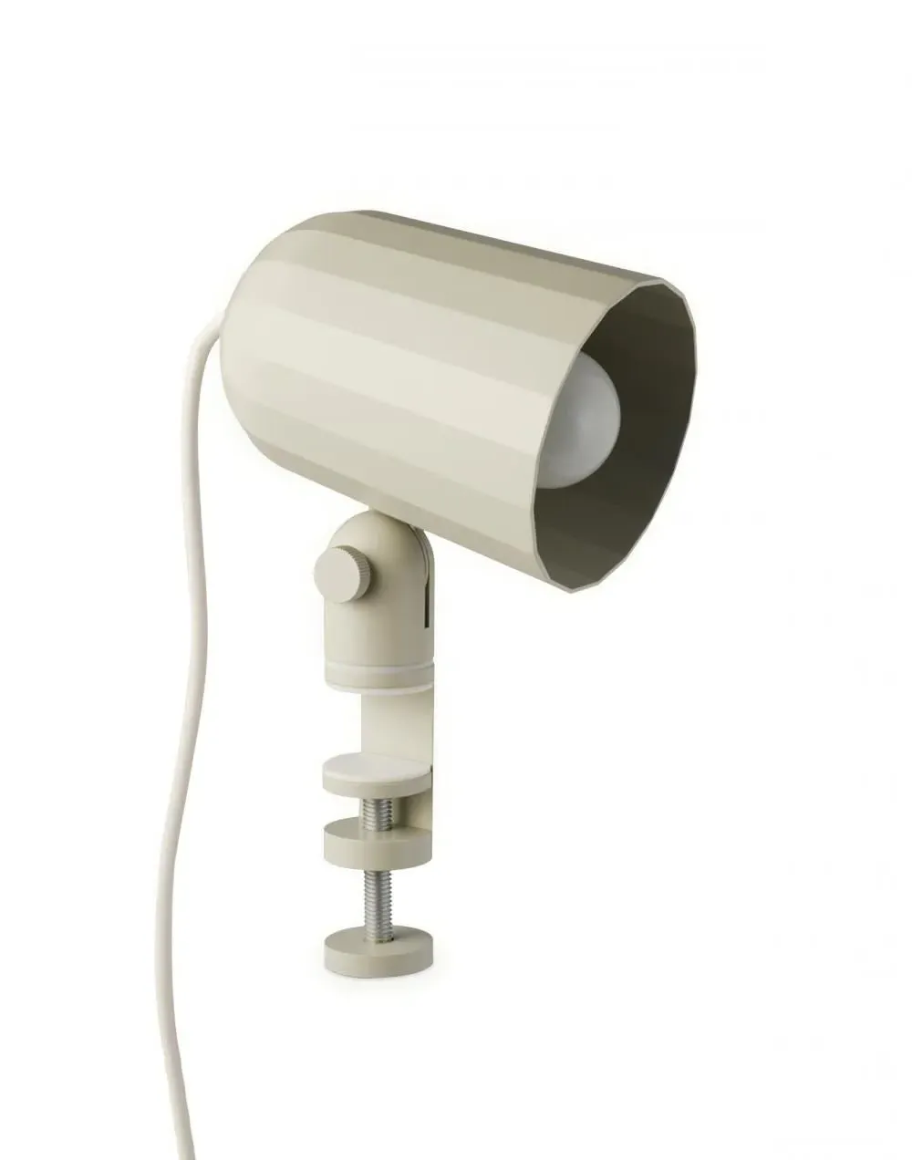 Adjustable Clip Light - Off White, Aluminium