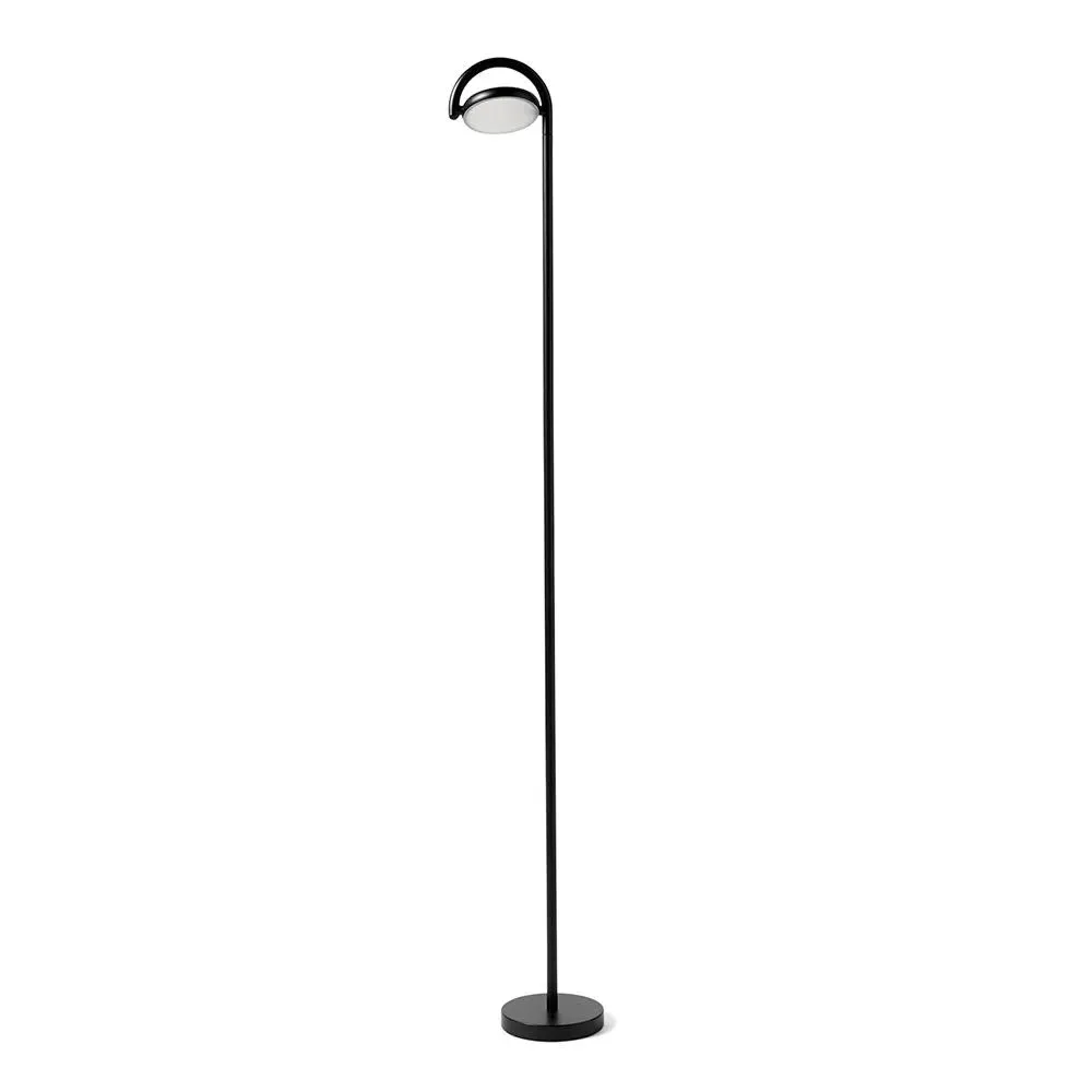 Adjustable Floor Lamp with Tilting Head - Grey, Metal