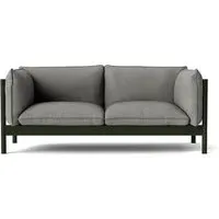 Arbour 2-Seater Sofa - Roden 05, Bottle Green Lacquered Beech