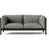 Arbour 2-Seater Sofa - Roden 05, Bottle Green Lacquered Beech