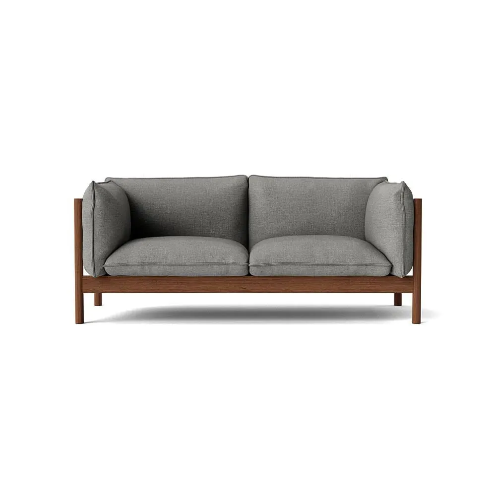 Arbour 2-Seater Sofa - Roden 05, Oiled Waxed Walnut