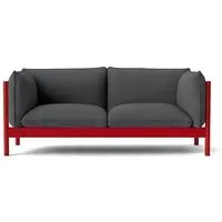 Arbour 2-Seater Sofa - Wine Red, Beech