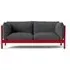 Arbour 2-Seater Sofa - Wine Red, Beech