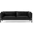 Arbour 3-Seater Sofa - Black, Beech