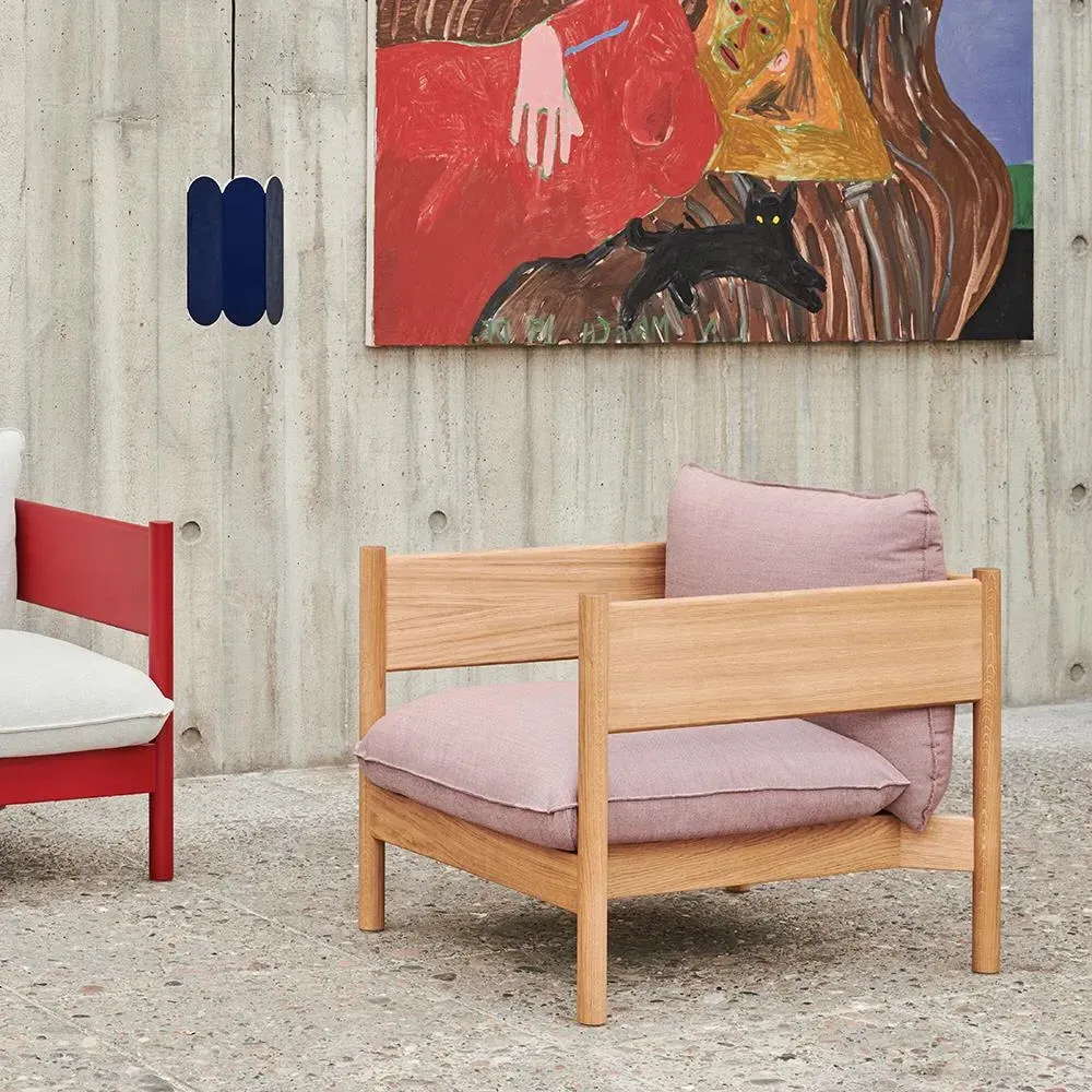 Arbour Club Armchair - Linara 198, Oiled Waxed Oak