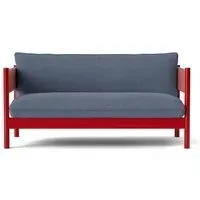 Arbour Club Sofa - Wine Red, Beech