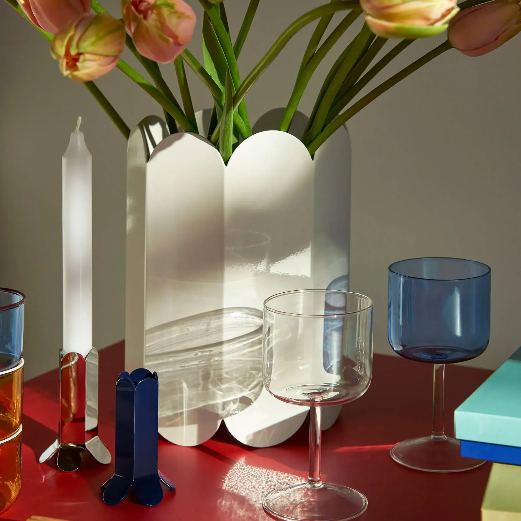 Architectural Vase with Curved Design - Modern