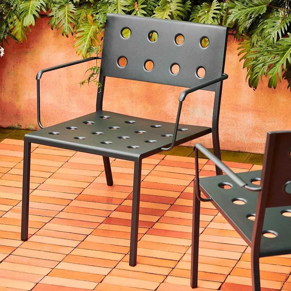 Balcony Garden Lounge Chair - Iron Red, Steel