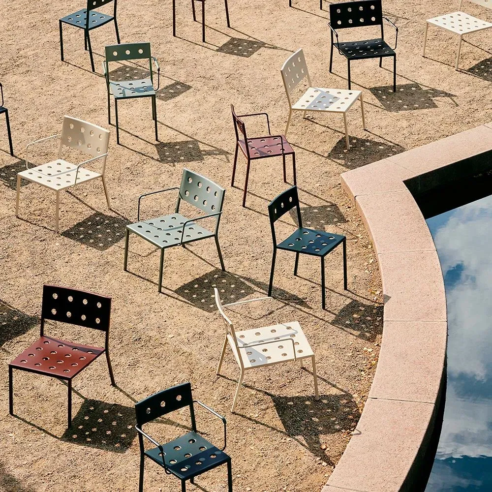 Balcony Garden Lounge Chair - Iron Red, Steel